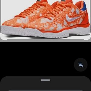 Nike Bright Orange and White Athletic Shoes